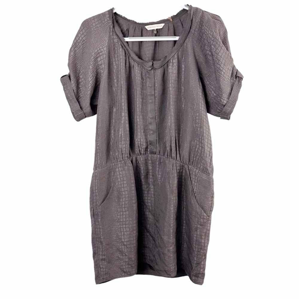Rebecca Taylor Later Gator Silk Dress